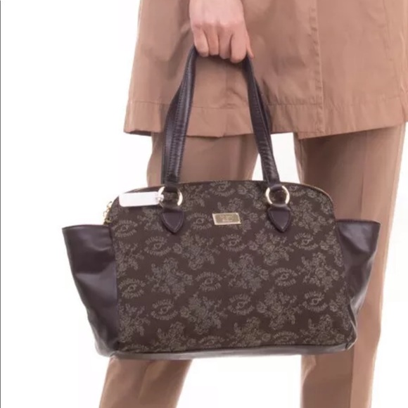 blugirl Handbags - NWT  BLUGRIRL BLUMARINE Tote Bag Floral Pattern Contrast Panel Zip Closure